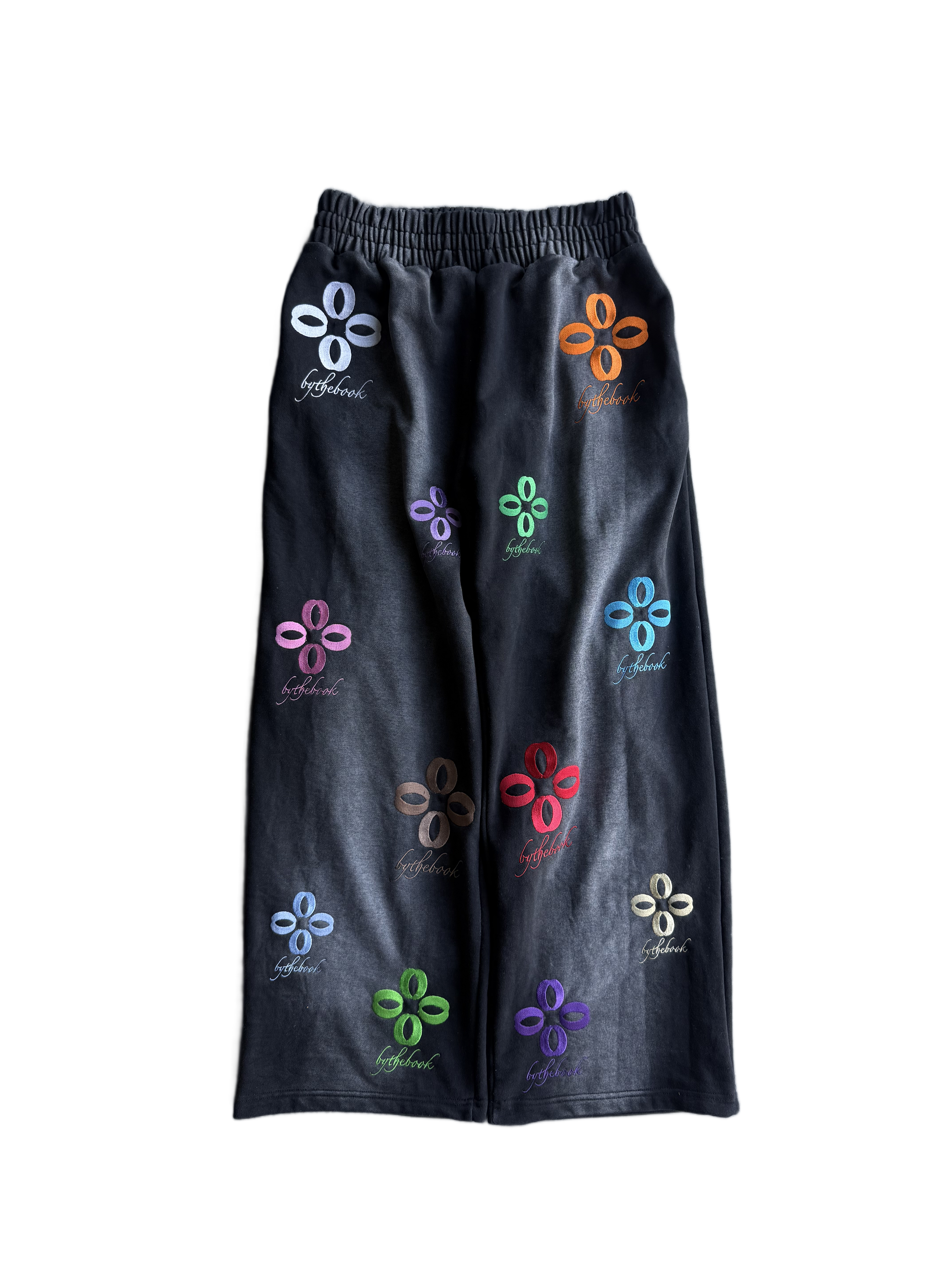 Floral Sweats- Black