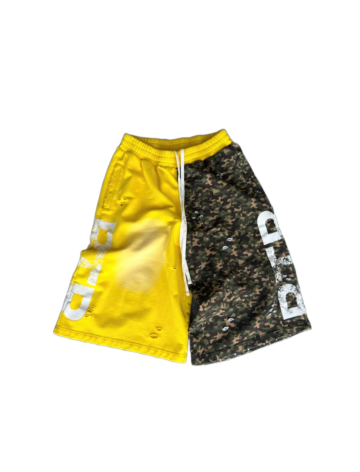 Yellow Two-Faced Shorts